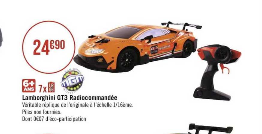 lamborghini gt3 radiocommandée