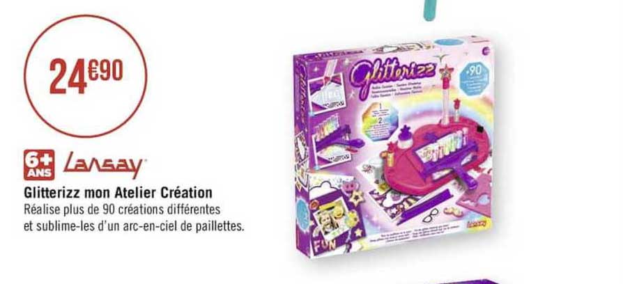lansay glitterizz mon atelier création