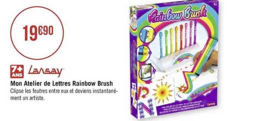 lansay mon atelier de lettres rainbow brush