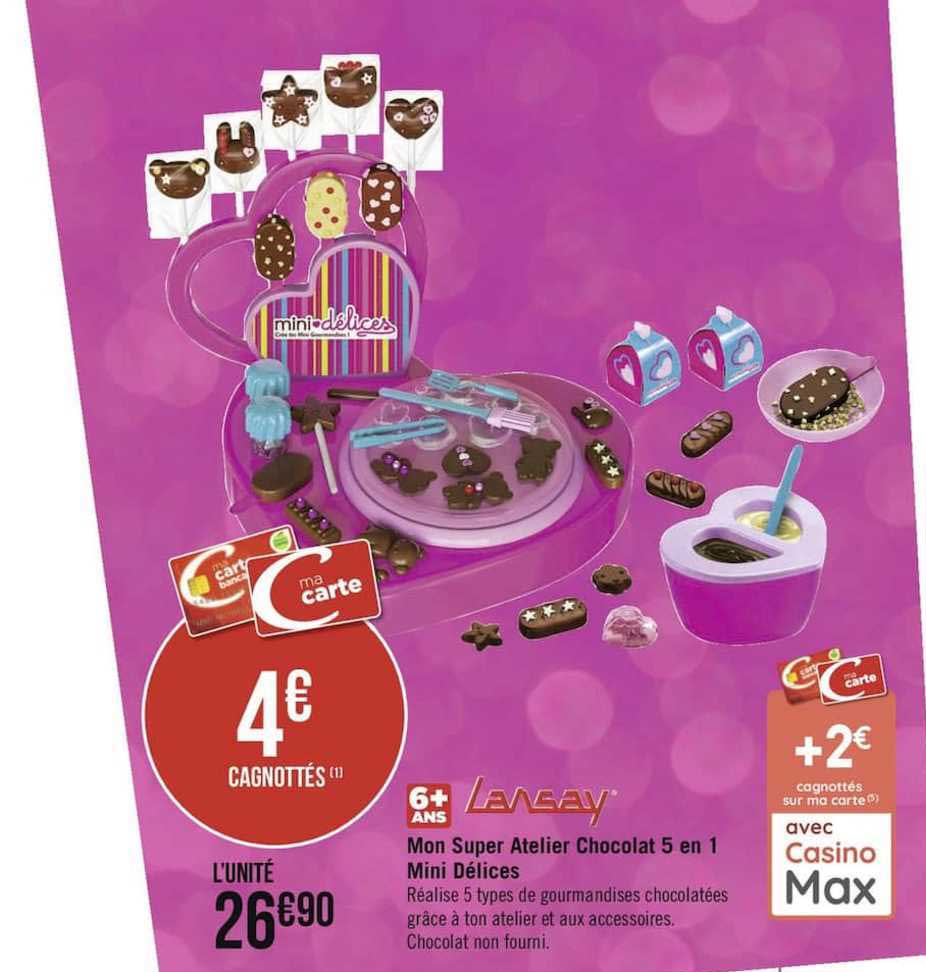 Lansay Mon Super Atelier Chocolat 5 En 1 Mini Délices