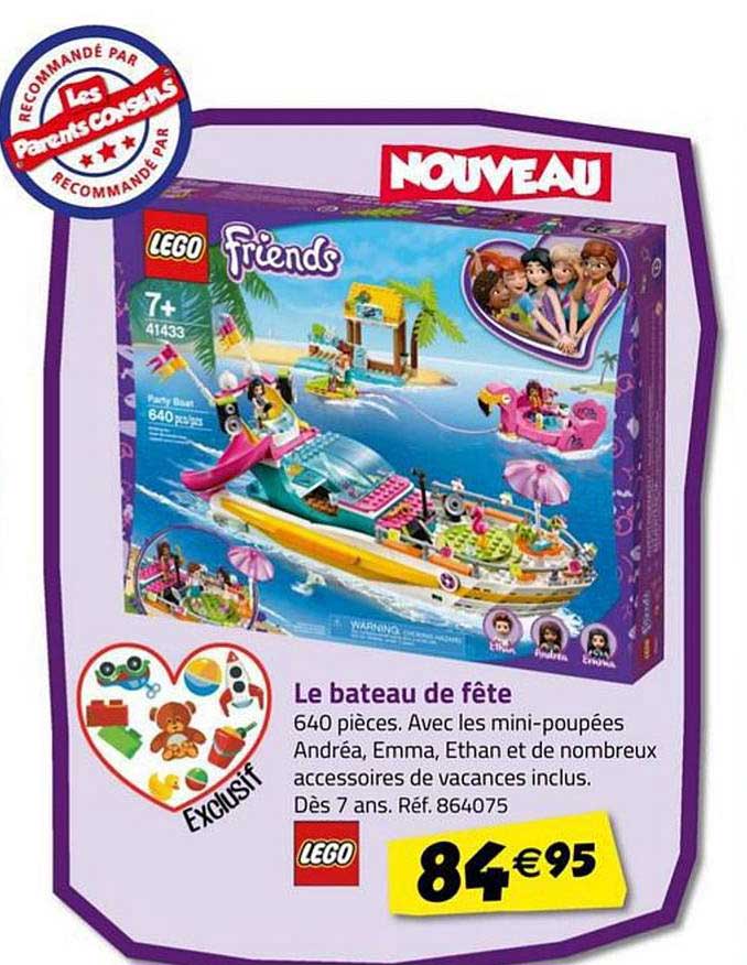 le bateau de fête lego friends
