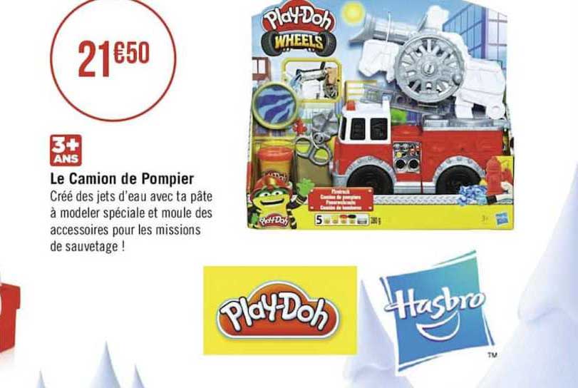 le camion de pompier play doh