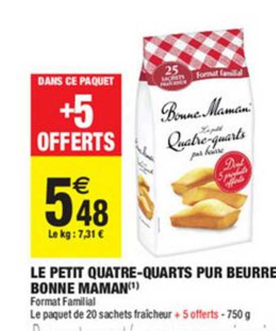 le petit quatre quarts pur beurre bonne maman