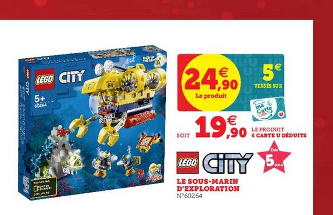 le sous-marin d'exploration lego city