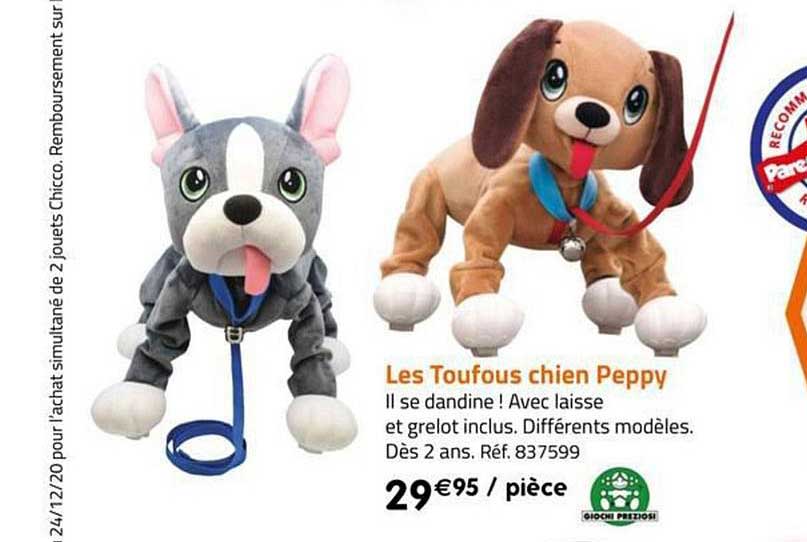 les toufous chien peppy