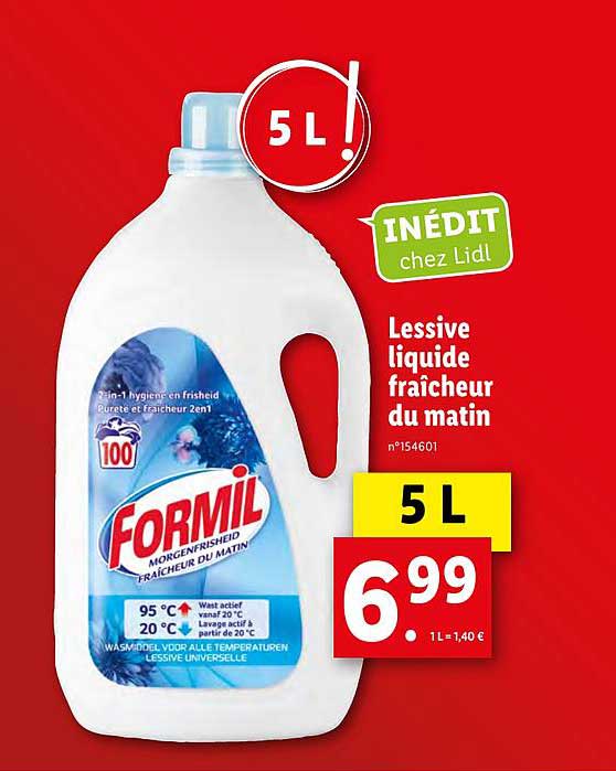 Lessive Liquide Fraîcheur Du Matin