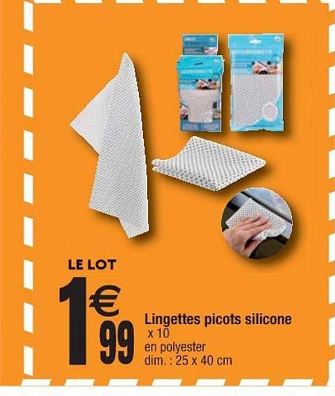 lingettes picots silicone