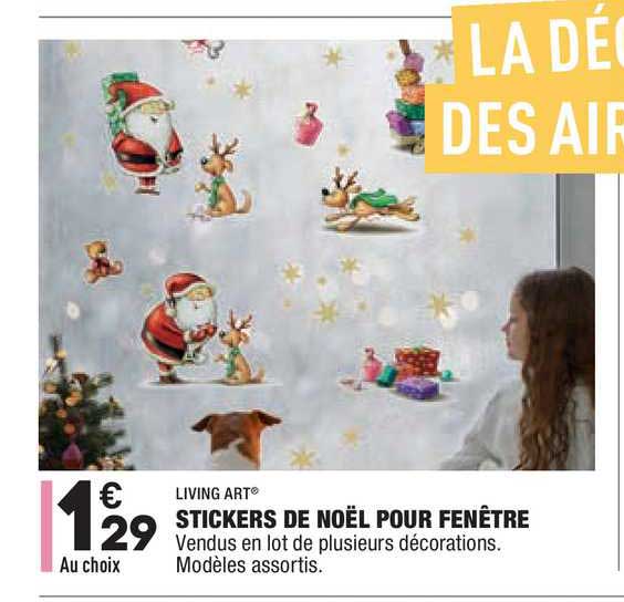 Living Art Stickers De Noël Pour Fenêtre