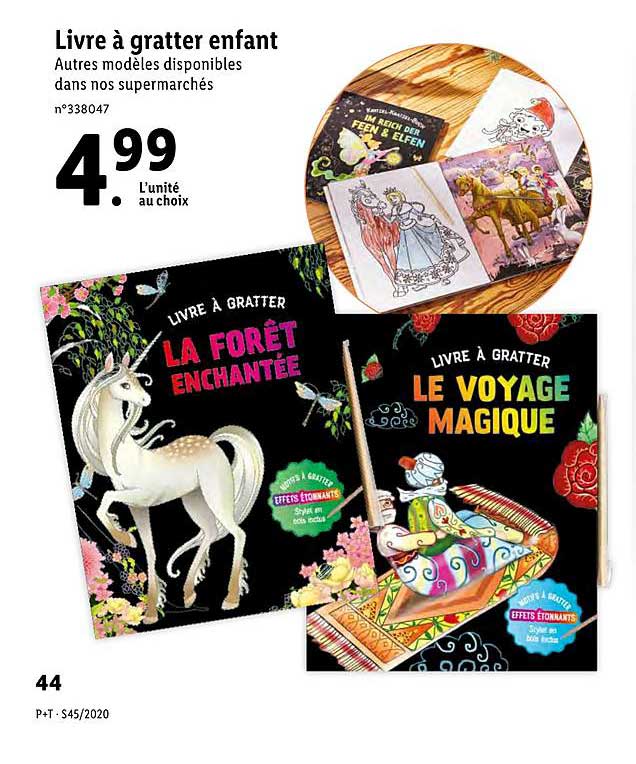 livre à gratter enfant