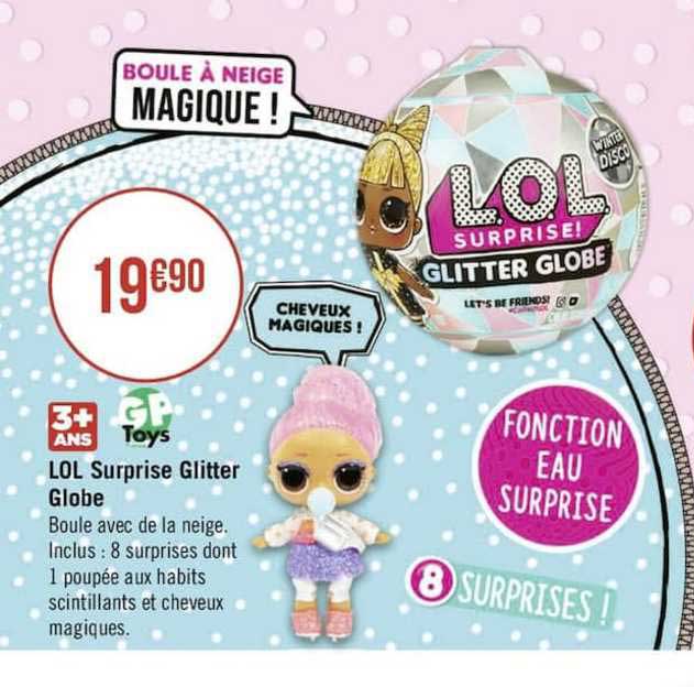 lol surprise glitter globe