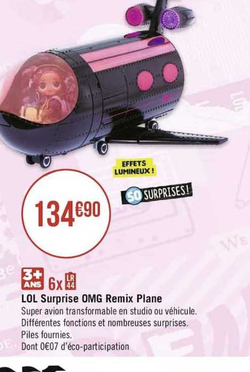 lol surprise omg remix plane