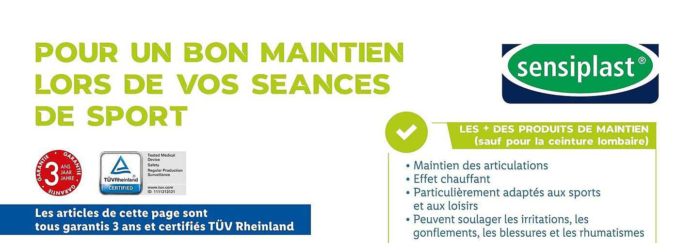 lors de vos séances de sport