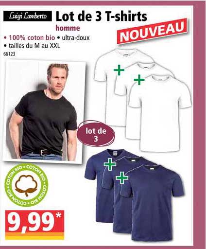 Lot De 3 T Shirts Luigi Lamberto