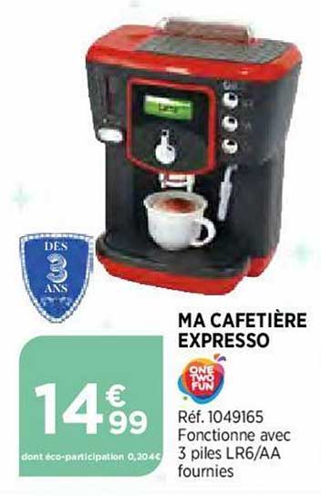 ma cafetière expresso one two fun