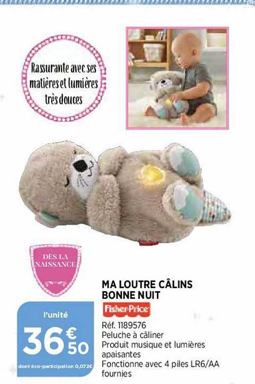 ma loutre câlins bonne nuit fisher price