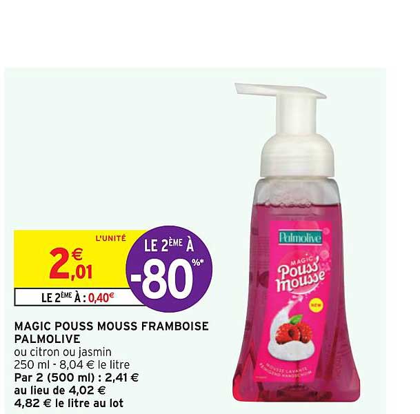 Magic Pouss Mouss Framboise Palmolive Le 2ème à -80%