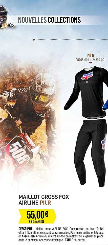 Maillot Cross Fox Airline Pilr