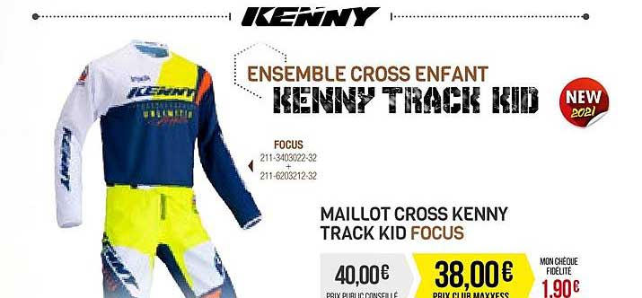 maillot cross kenny track kid focus