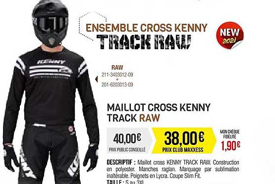 maillot cross kenny track raw