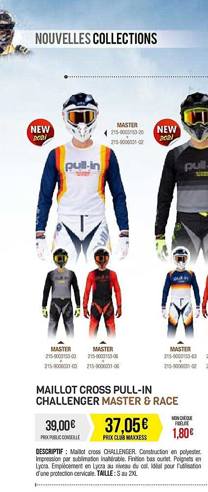 maillot cross pull-in challenger master & race