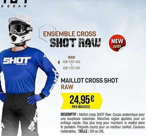 Maillot Cross Shot Raw
