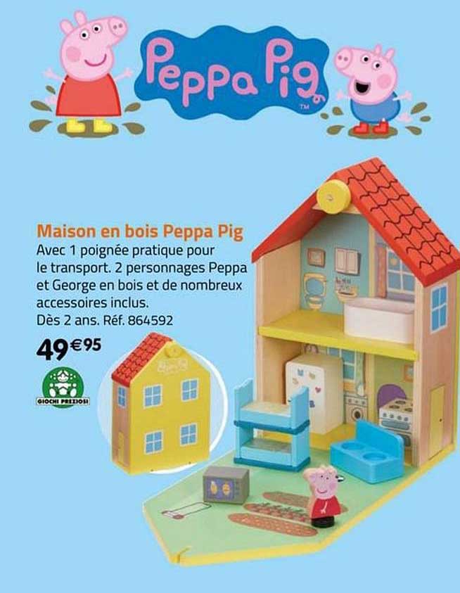 maison en bois peppa pig