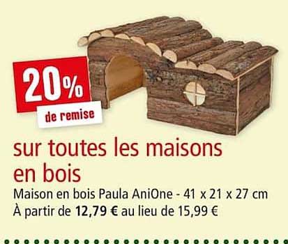 maisons en bois 20% de remise