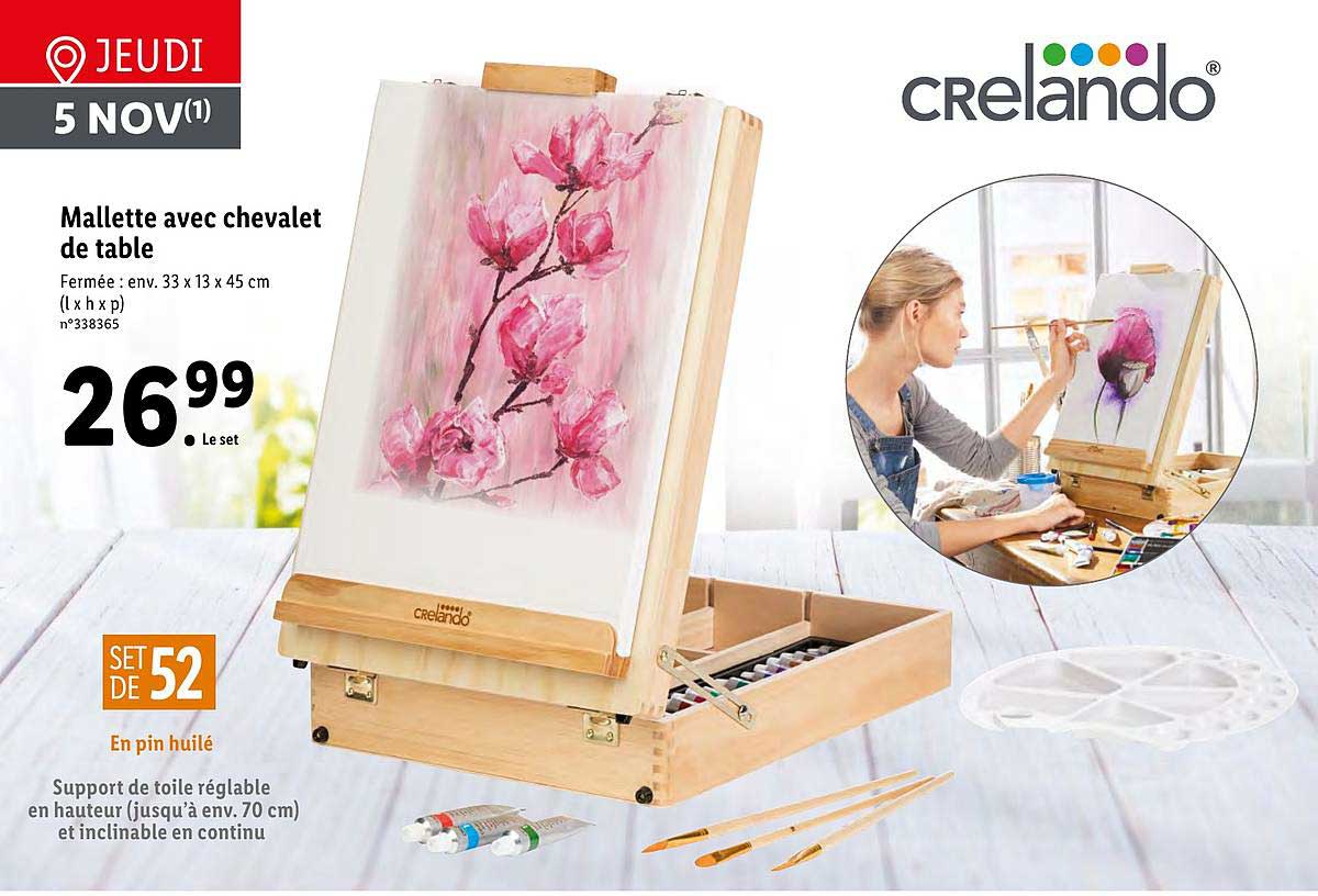 Mallette Avec Chevalet De Table