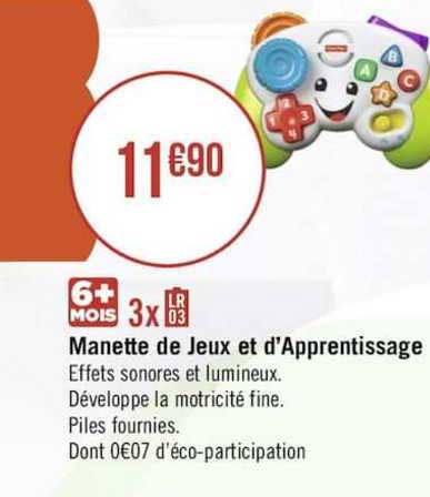 manette de jeux et d'apprentissage