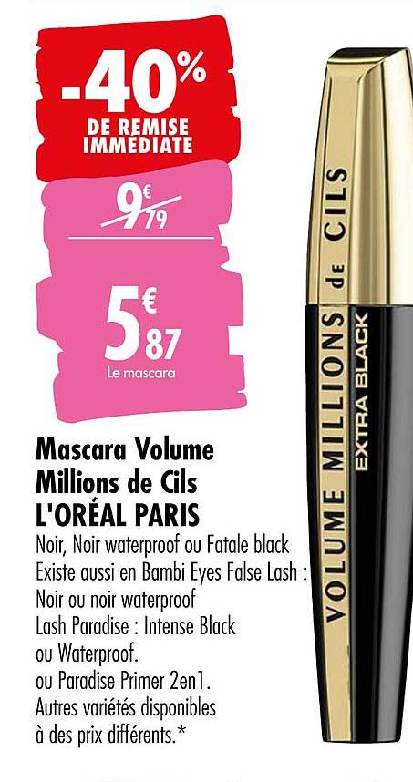 mascara volume millions de gls l'oréal paris