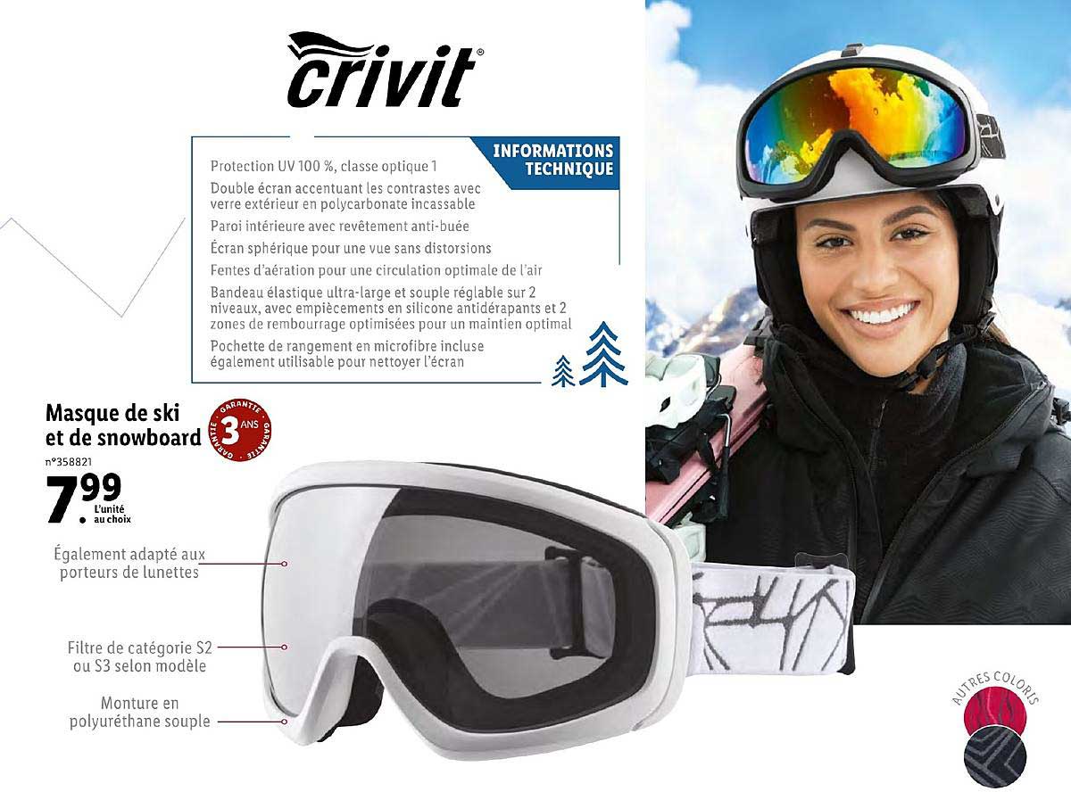 masque de ski et de snowboard
