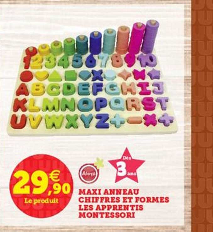 maxi anneau chiffres et formes les apprentis montessori