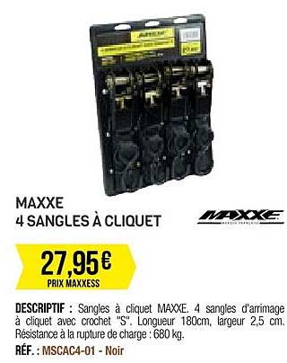 maxxe 4 sangles à cliquet
