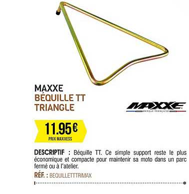 maxxe béquille tt triangle