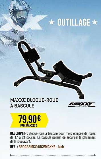 maxxe bloque-roue à bascule
