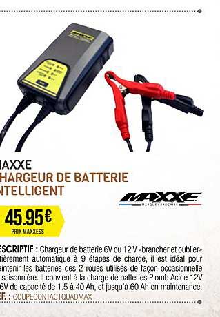 maxxe chargeur de batterie intelligent