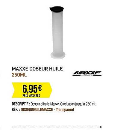 maxxe doseur huile 250ml