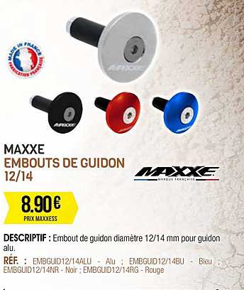 maxxe embouts de guidon 12-14