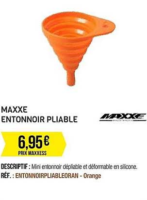 maxxe entonnoir pliable