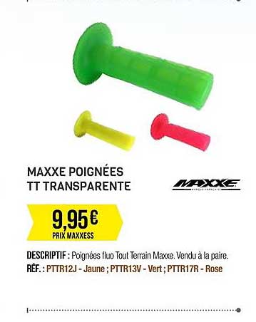 maxxe poignées tt transparente