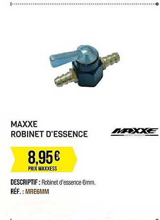 maxxe robinet d'essence