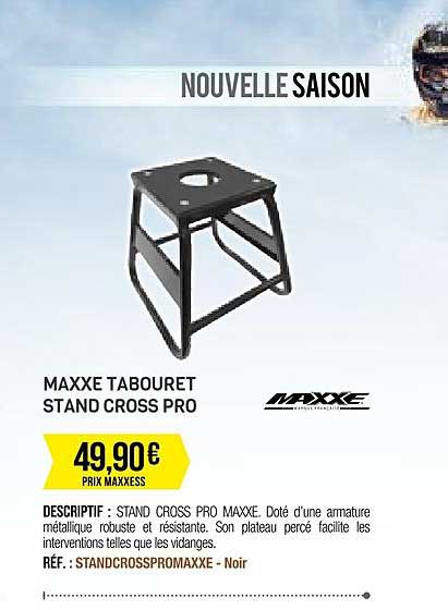 maxxe tabouret stand cross pro