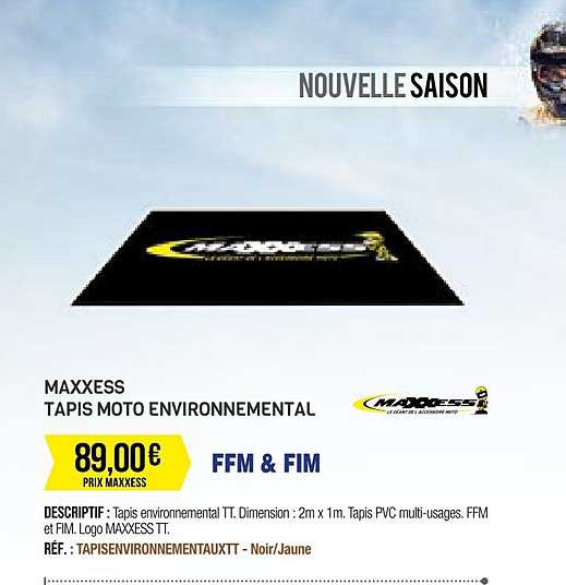 maxxess tapis moto environnemental