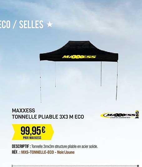 maxxess tonnelle pliable 2x2 m eco