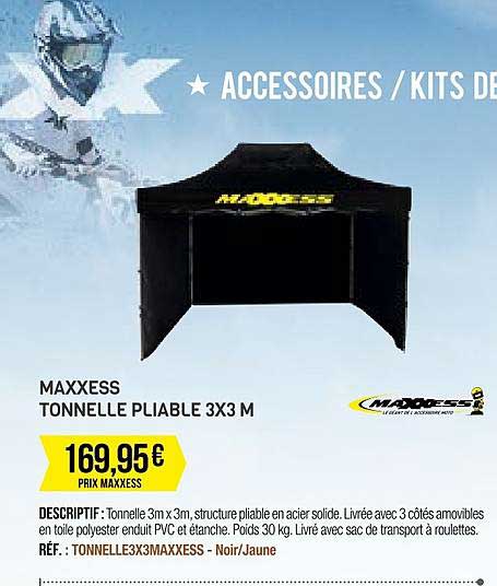 maxxess tonnelle pliable 3x3 m