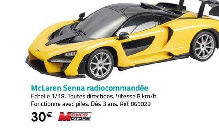 mclaren senna radiocommandée mondo motors