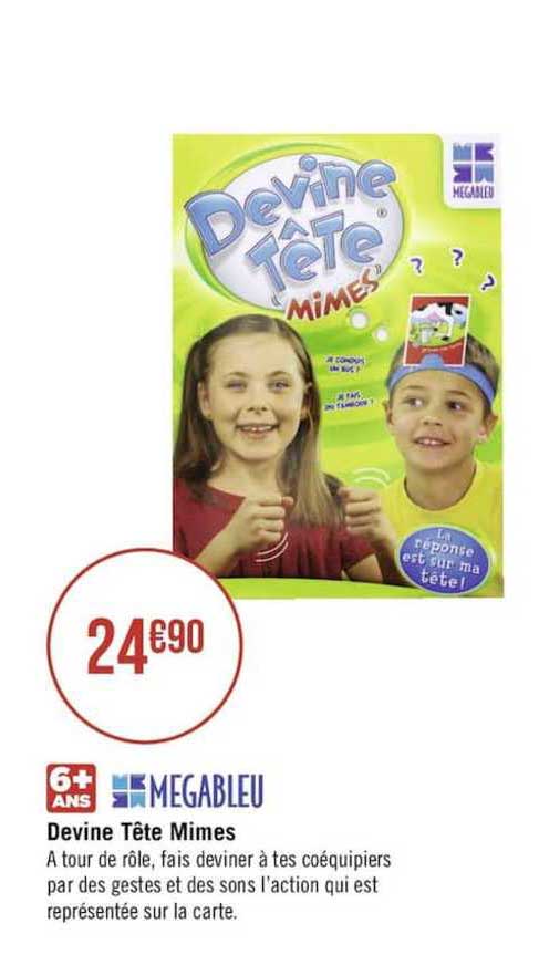 megableu devine tête mimes