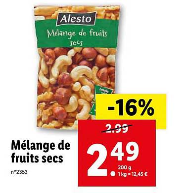 Mélange De Fruits Secs