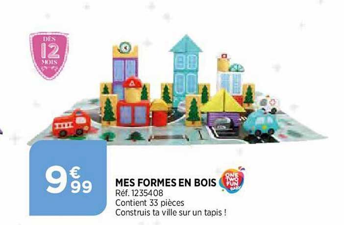 mes formes en bois one two fun baby