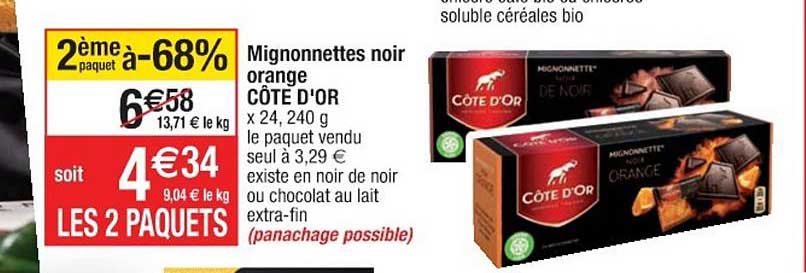 Mignonnettes Noir Orange Côtes D'or 2ème Paquet à -68%